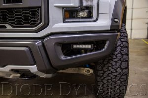 Ford Raptor LED Fog Light Bar Bracket Kit - Front - Diode Dynamics - SS12 Stage Series 12 Ford Raptor LED Fog Light Bar Bracket Kit - Front - Diode Dynamics - SS12 Stage Series 12